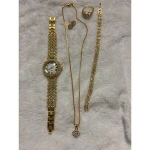 Gold Costume Jewelry Set